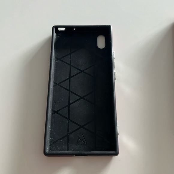 Sony Xperia XA1 Wallet Case, hard shell cell phone back cover, burgundy - Picture 2 of 12